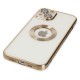 Apple iPhone 15 Kılıf Slot Silikon - Gold