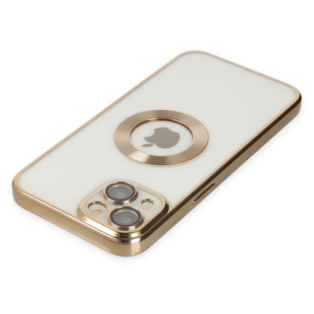 Apple iPhone 15 Kılıf Slot Silikon - Gold