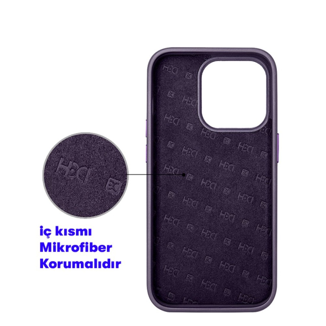 Apple iPhone 15 Pro Kılıf HBC-157 Granada Magneticsafe Kapak - Kahverengi