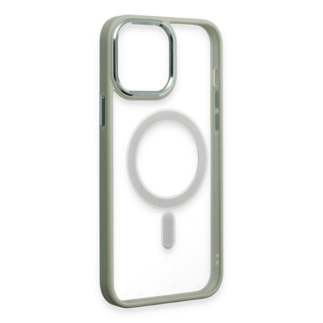 Apple iPhone 15 Pro Kılıf Room Magneticsafe Silikon - Su Yeşili