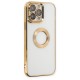 Apple iPhone 15 Pro Kılıf Slot Silikon - Gold