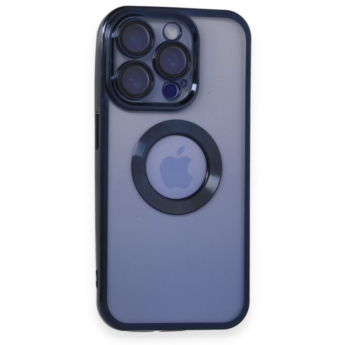 Apple iPhone 15 Pro Kılıf Slot Silikon - Lacivert