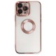 Apple iPhone 15 Pro Kılıf Slot Silikon - Rose Gold