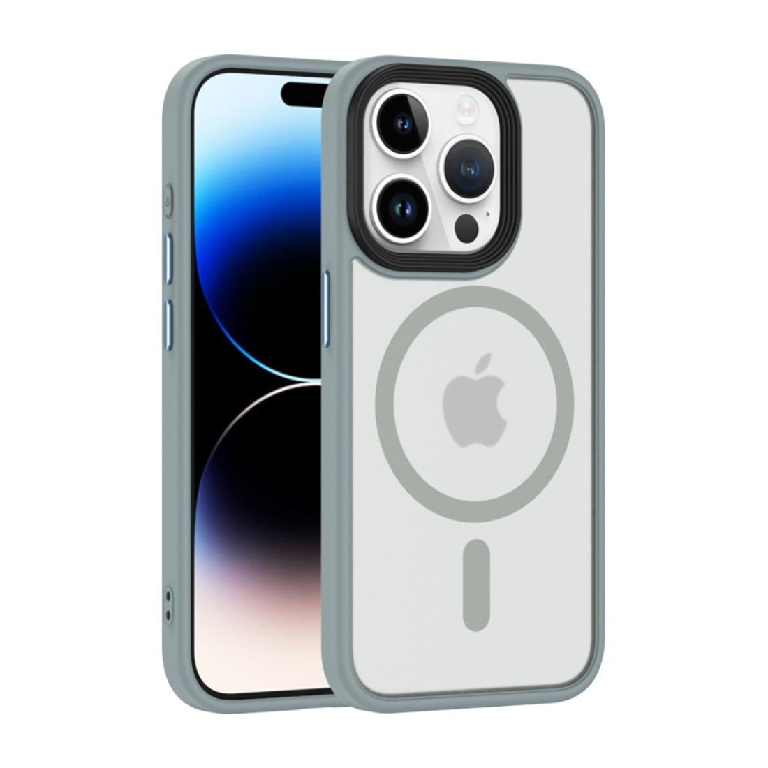 iPhone 15 Pro Kılıf Trex Magneticsafe Kapak - Titan Gri