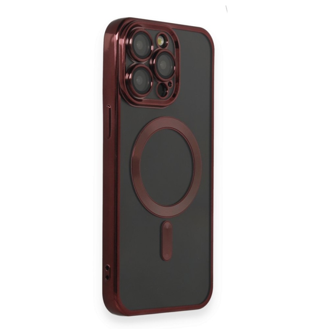 Apple iPhone 15 Pro Max Kılıf Kross Magneticsafe Kapak - Bordo