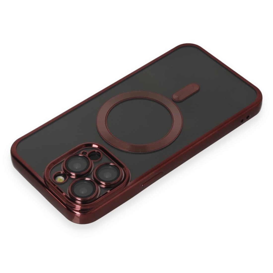 Apple iPhone 15 Pro Max Kılıf Kross Magneticsafe Kapak - Bordo