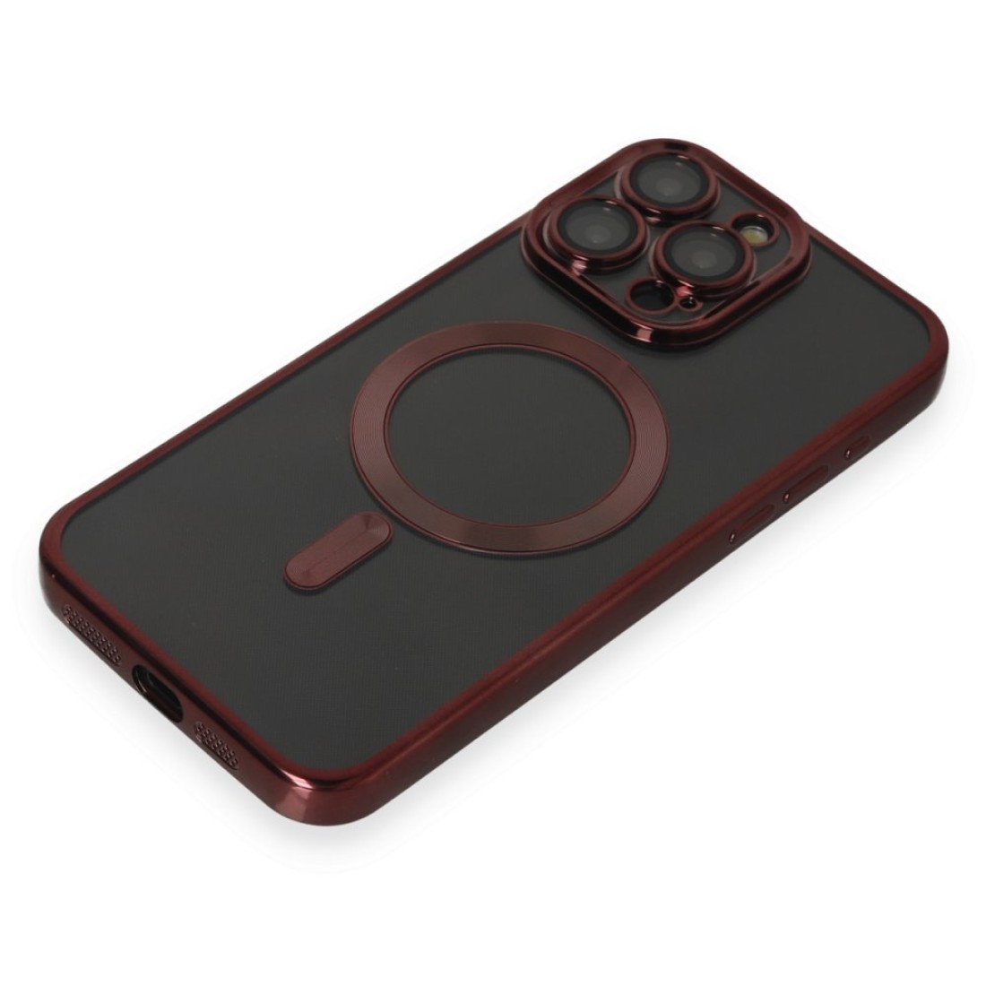 Apple iPhone 15 Pro Max Kılıf Kross Magneticsafe Kapak - Bordo