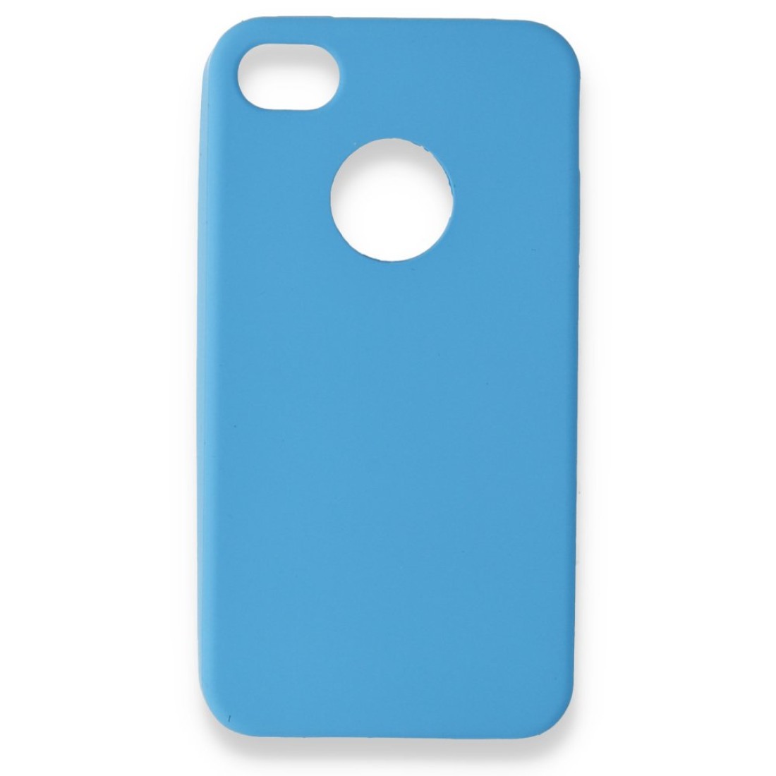 Apple iPhone 4 Kılıf Premium Rubber Silikon - Mavi