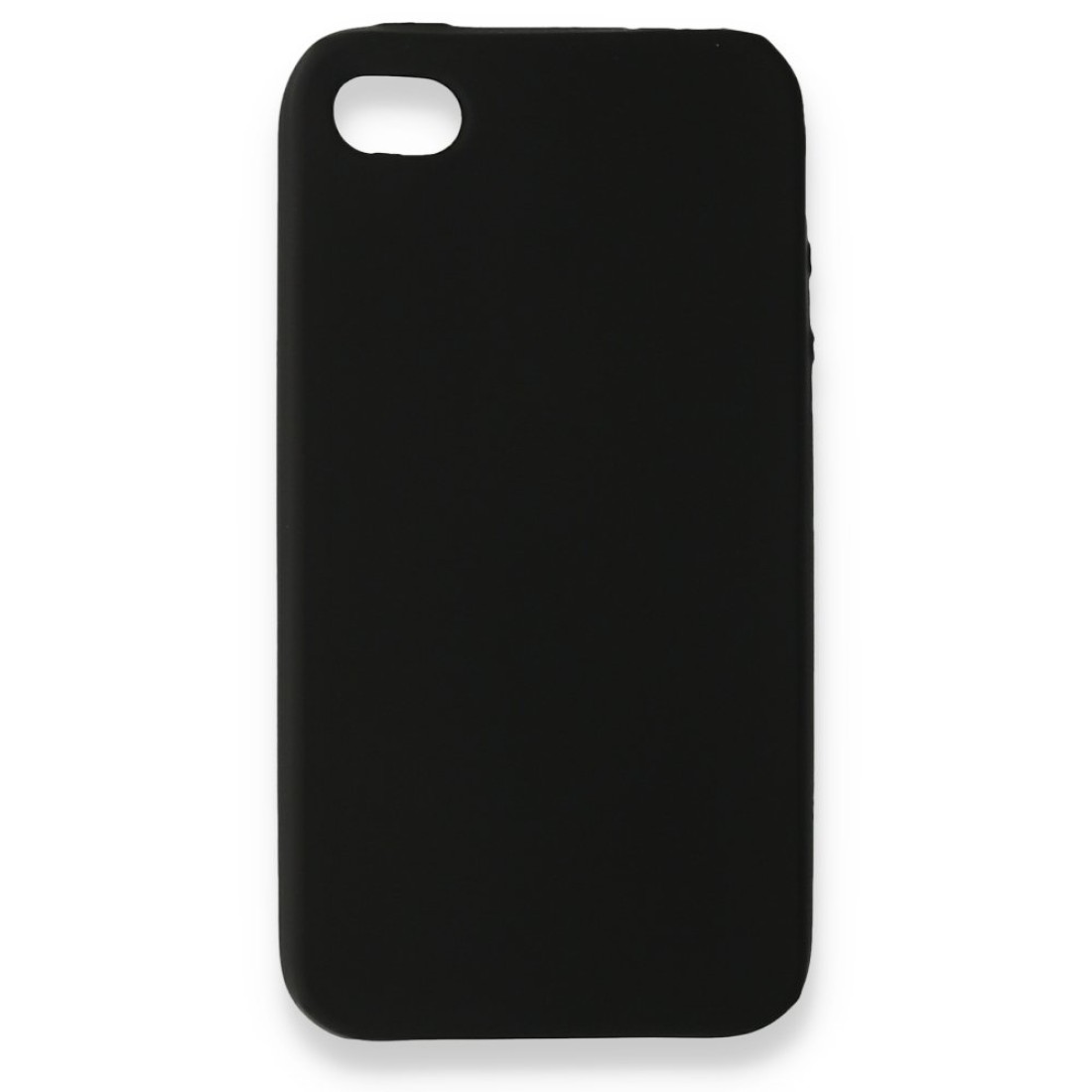 Apple iPhone 4 Kılıf Premium Rubber Silikon - Siyah