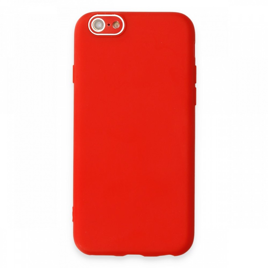 Apple iPhone 6 Kılıf Lansman Glass Kapak - Kırmızı
