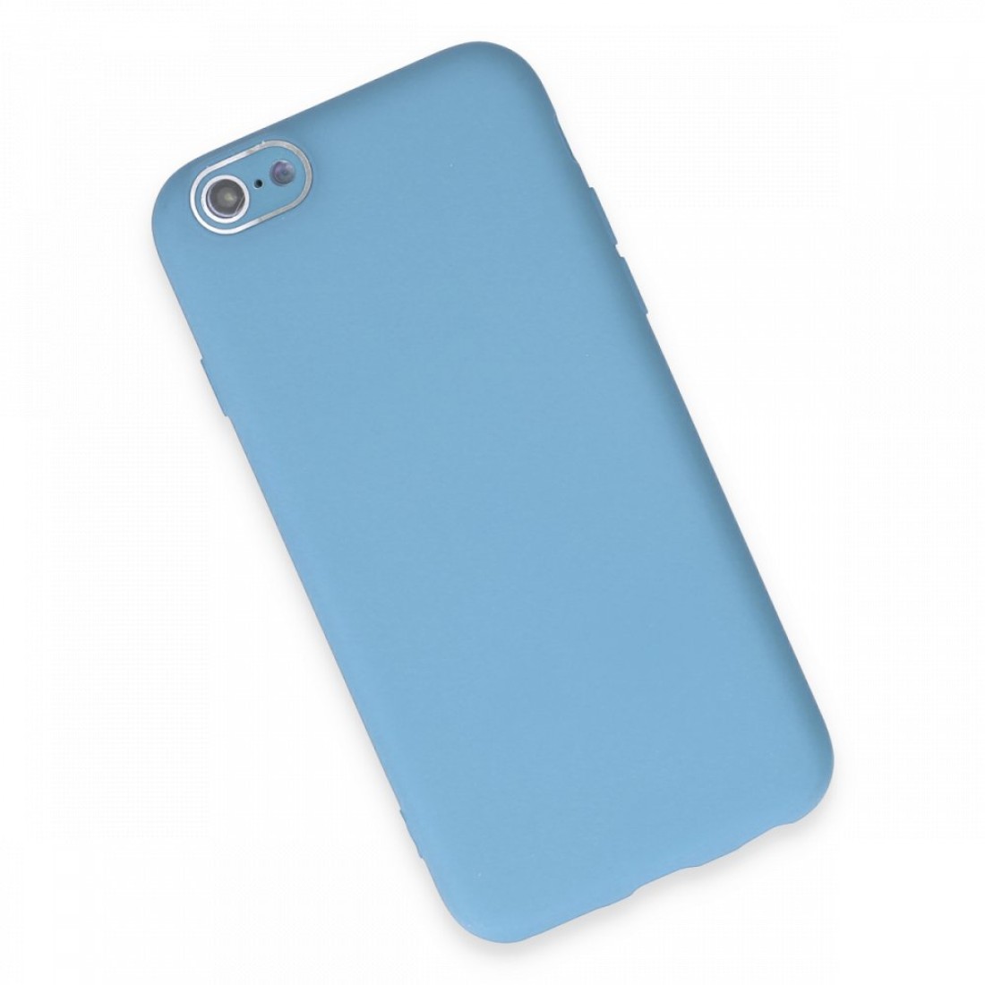 Apple iPhone 6 Kılıf Lansman Glass Kapak - Mavi