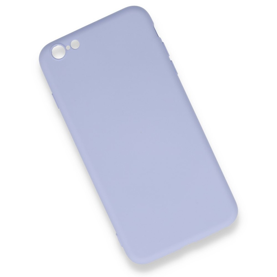 Apple iPhone 6 Plus Kılıf Nano içi Kadife  Silikon - Lila