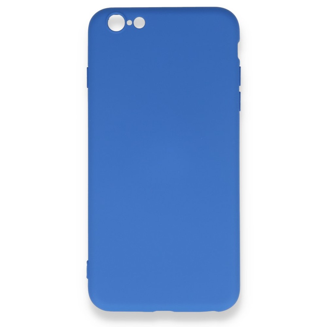 Apple iPhone 6 Plus Kılıf Nano içi Kadife  Silikon - Mavi
