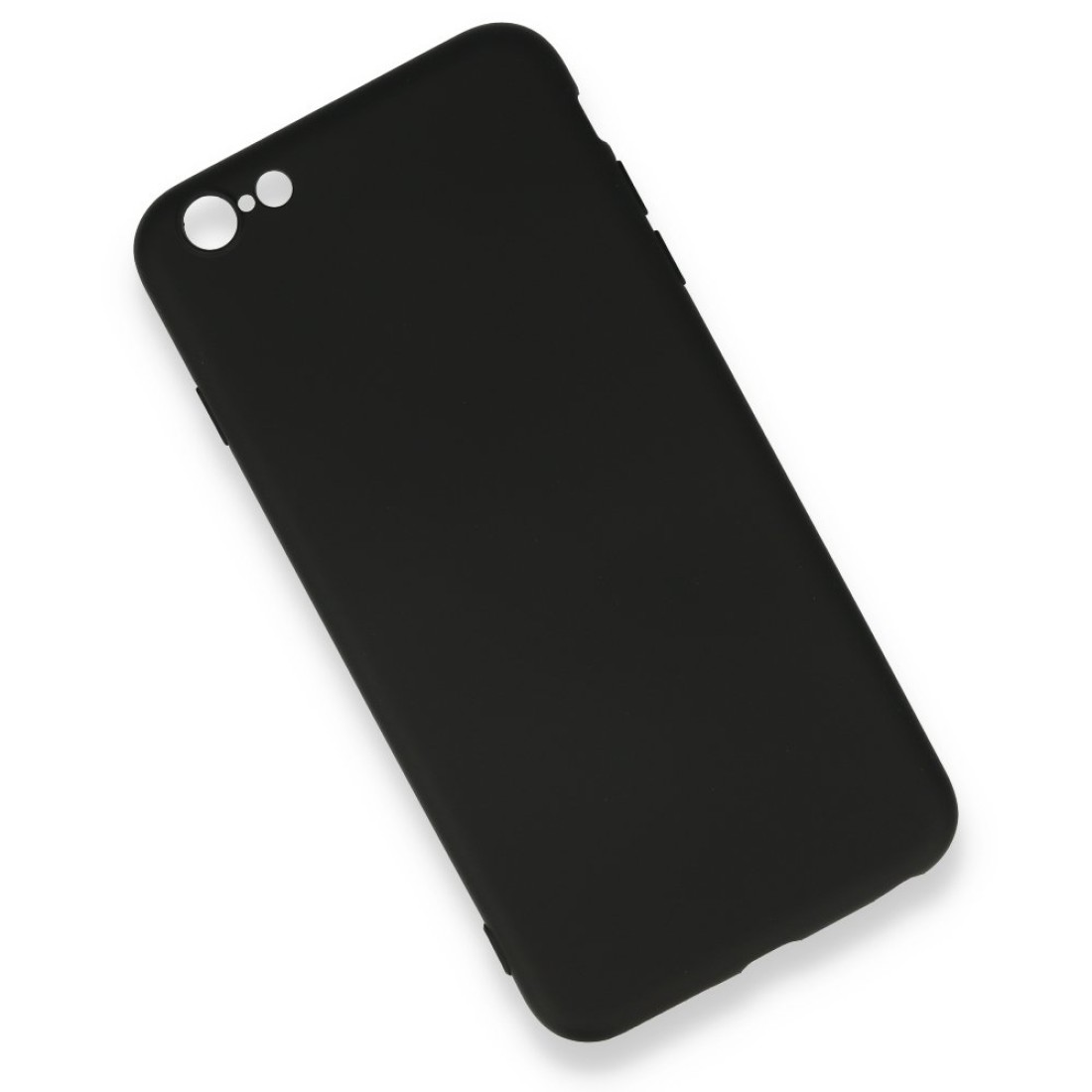 Apple iPhone 6 Plus Kılıf Nano içi Kadife  Silikon - Siyah