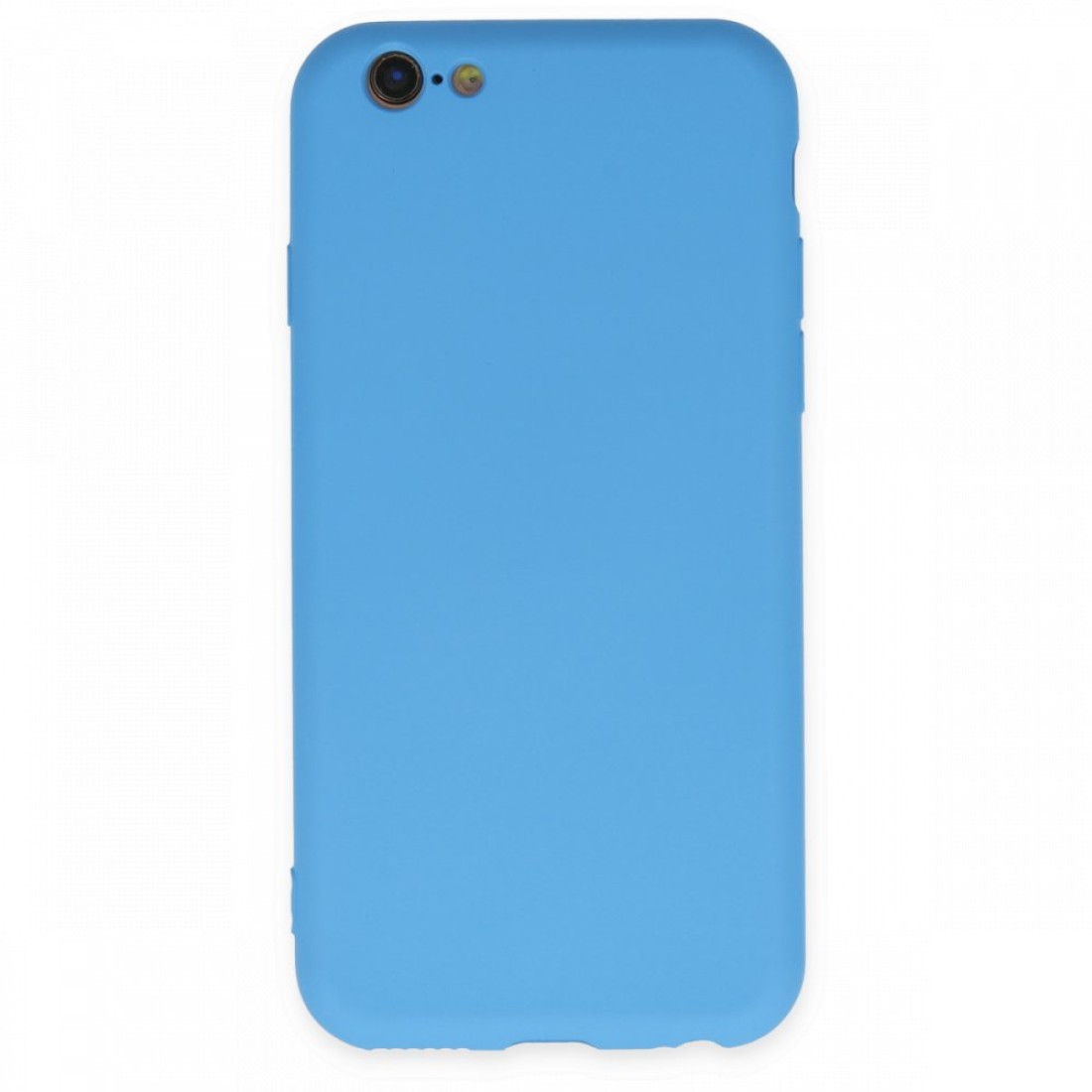 Apple iPhone 6 Plus Kılıf Nano içi Kadife  Silikon - Mavi