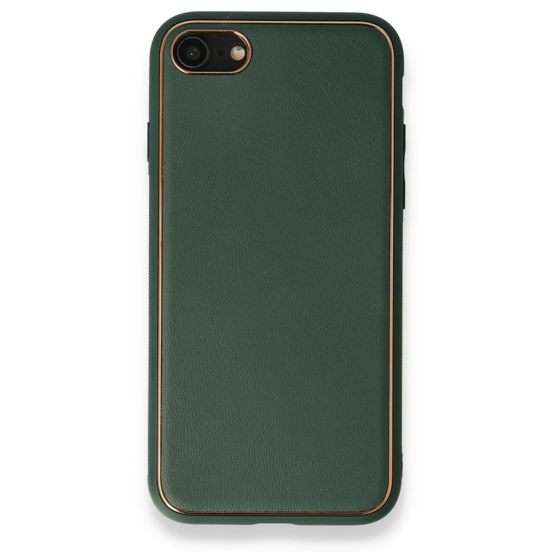 Apple iPhone 8 Kılıf Coco Deri Silikon Kapak - Yeşil