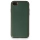 Apple iPhone 7 Kılıf Coco Deri Silikon Kapak - Yeşil