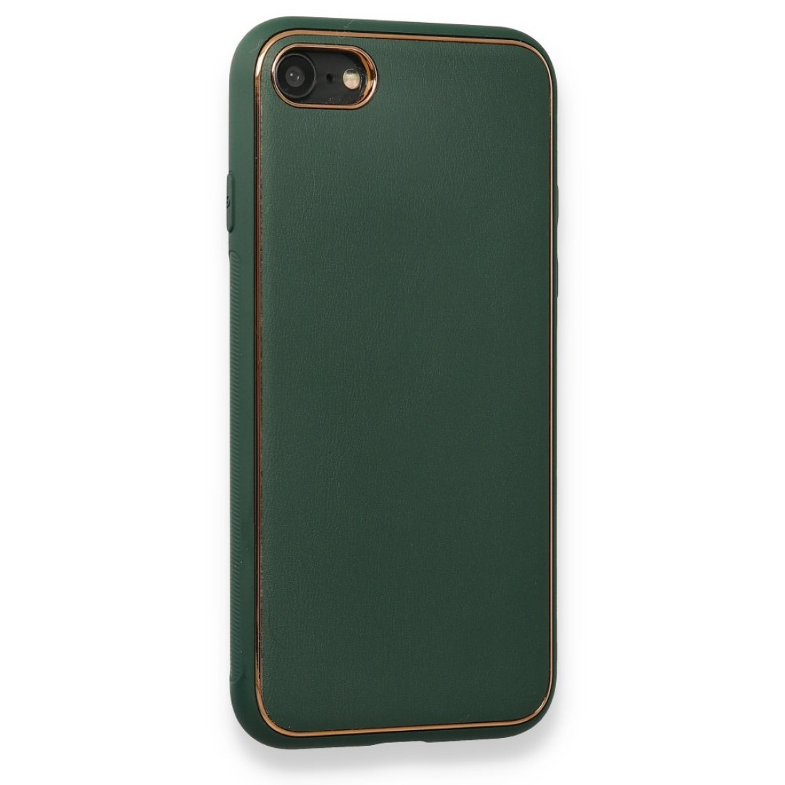 Apple iPhone 7 Kılıf Coco Deri Silikon Kapak - Yeşil