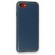 Apple iPhone 7 Kılıf Coco Karbon Silikon - Mavi