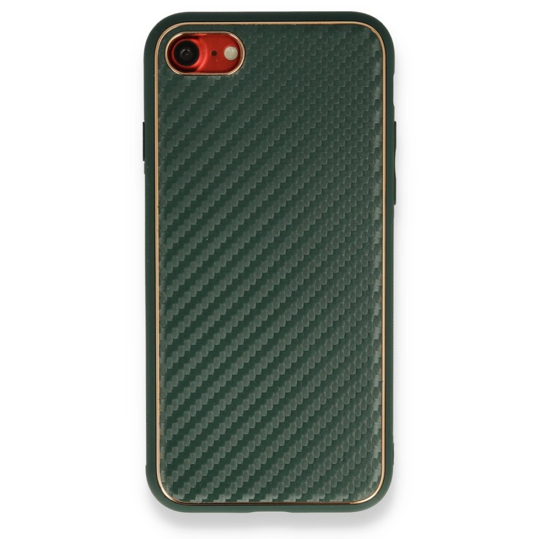 Apple iPhone 7 Kılıf Coco Karbon Silikon - Yeşil