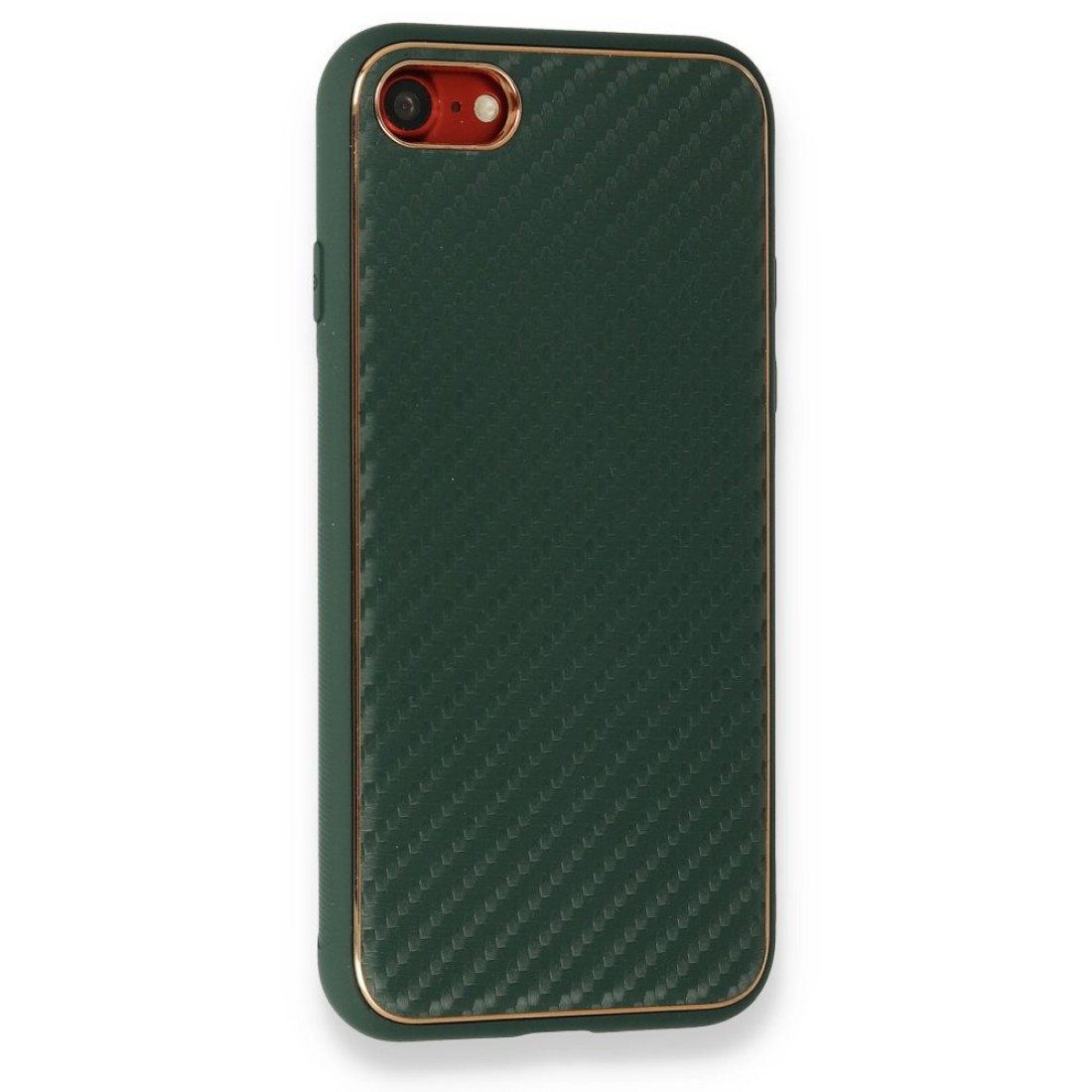 Apple iPhone 7 Kılıf Coco Karbon Silikon - Yeşil