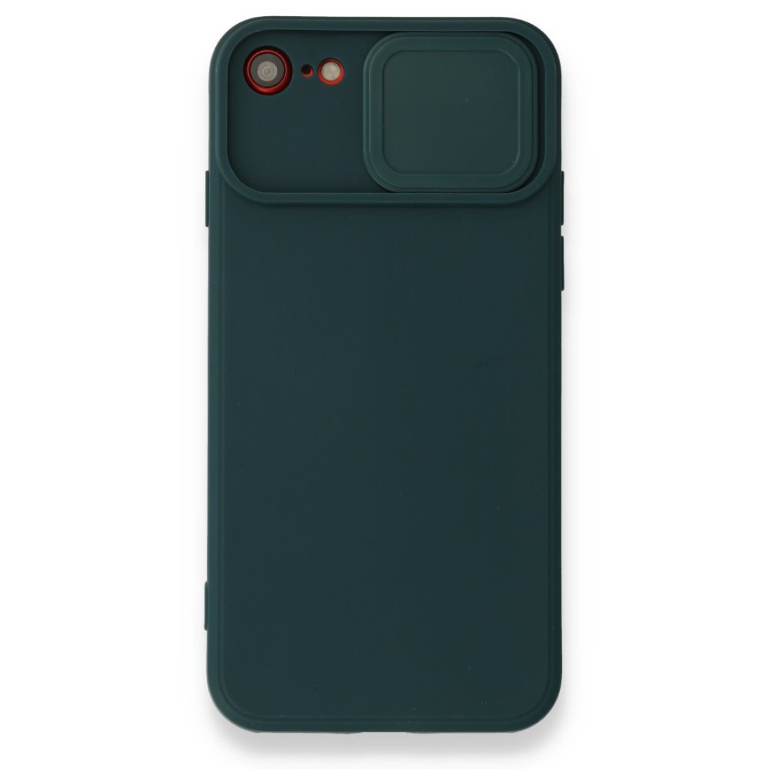 Apple iPhone 8 Kılıf Color Lens Silikon - Yeşil