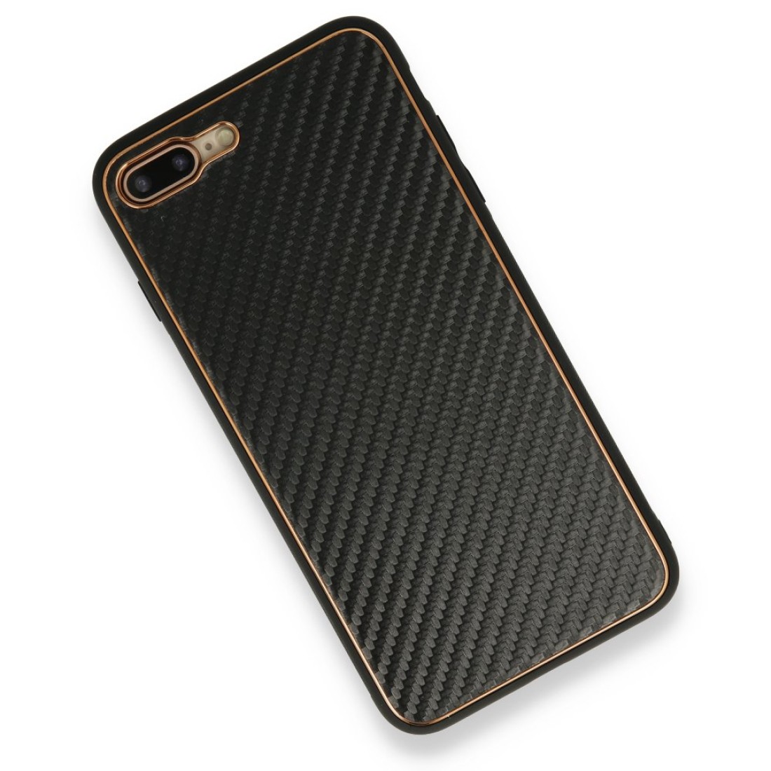 Apple iPhone 7 Plus Kılıf Coco Karbon Silikon - Siyah