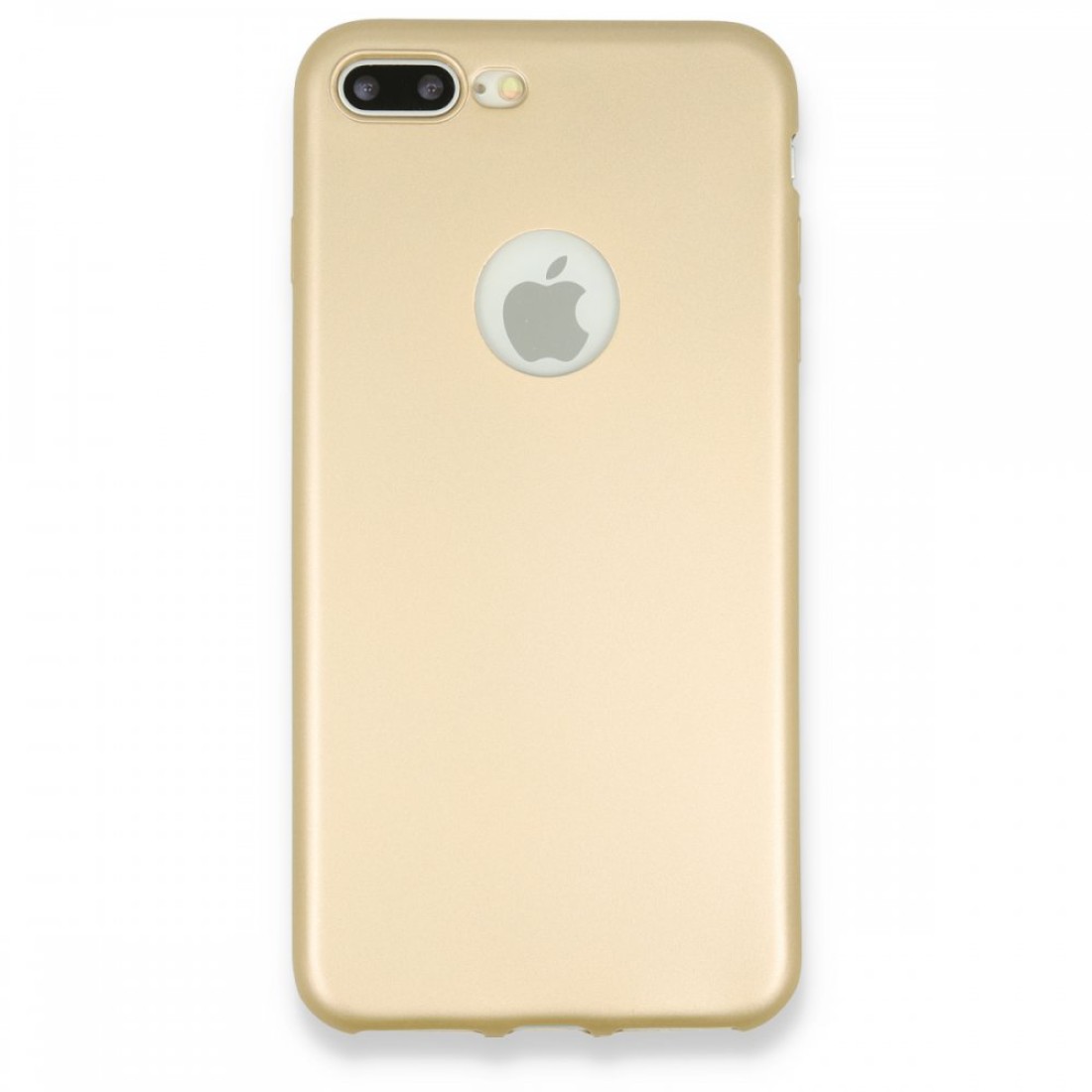 Apple iPhone 7 Plus Kılıf Premium Rubber Silikon - Gold