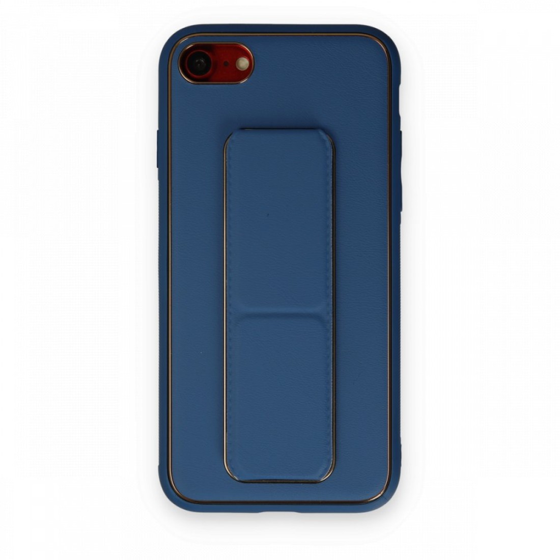 Apple iPhone 8 Kılıf Coco Deri Standlı Kapak - Açık Mavi