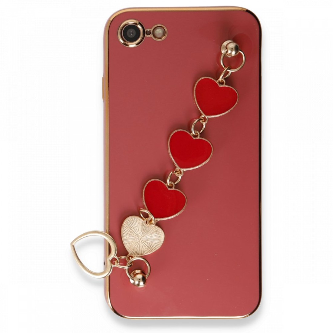 Apple iPhone 8 Kılıf Esila Silikon - Kırmızı