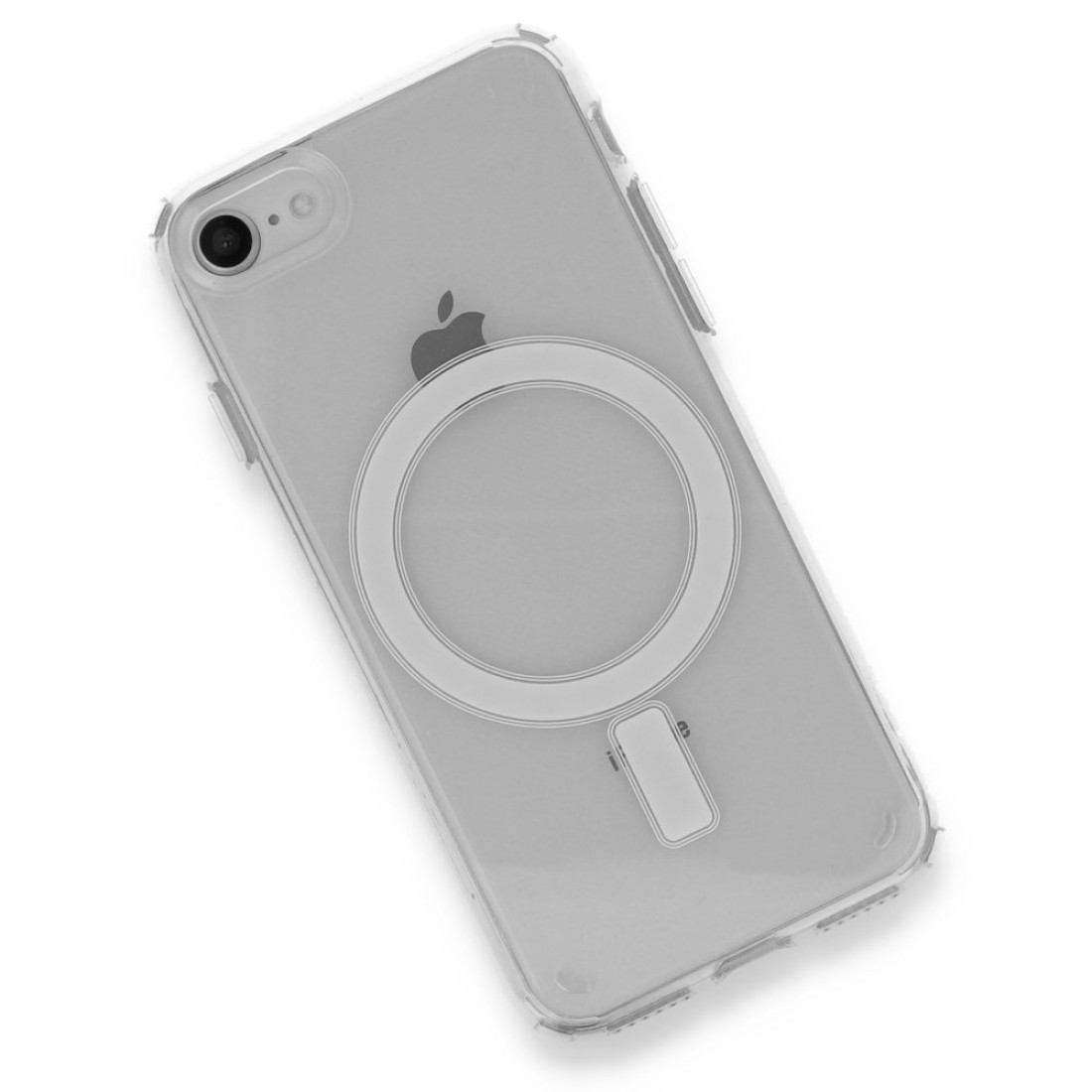 Apple iPhone SE 2020 Kılıf Magneticsafe Şeffaf Silikon - Şeffaf