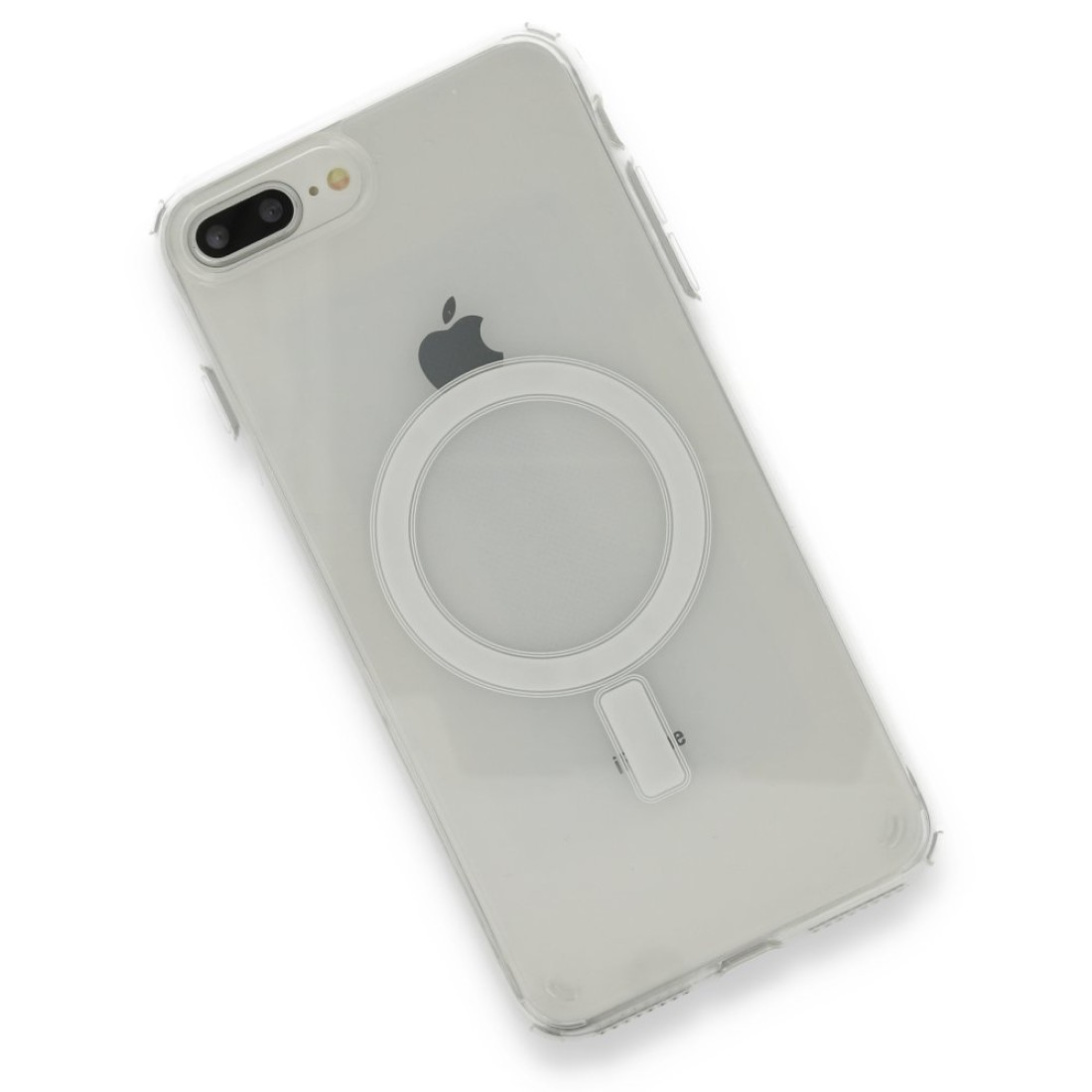 Apple iPhone 8 Plus Kılıf Magneticsafe Şeffaf Silikon - Şeffaf