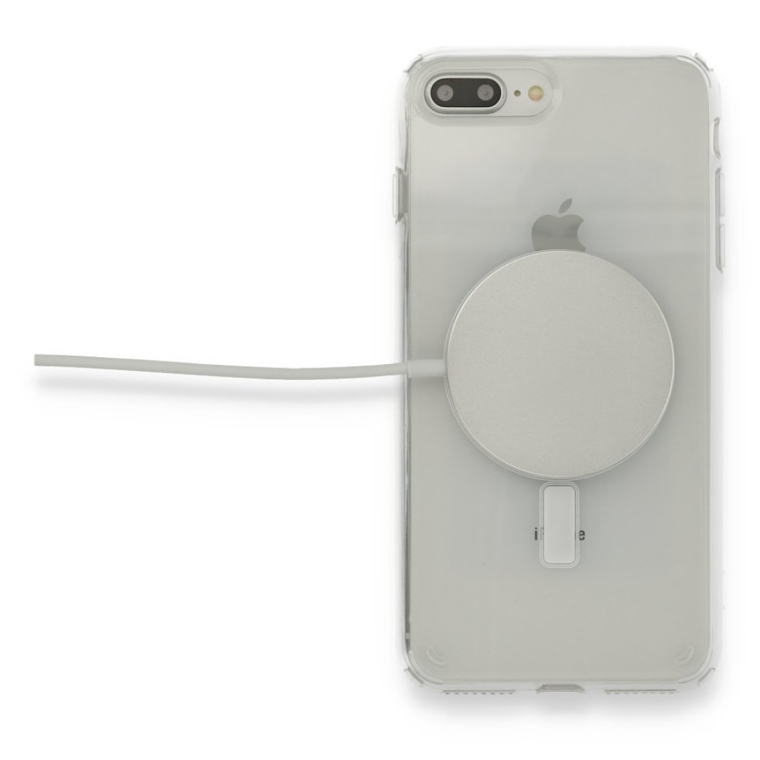 Apple iPhone 8 Plus Kılıf Magneticsafe Şeffaf Silikon - Şeffaf