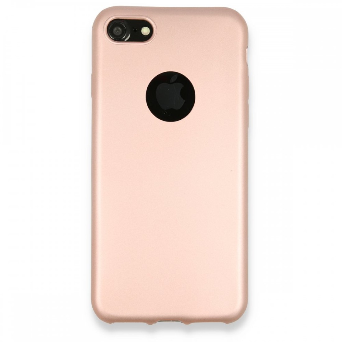 Apple iPhone 8 Kılıf Premium Rubber Silikon - Rose Gold