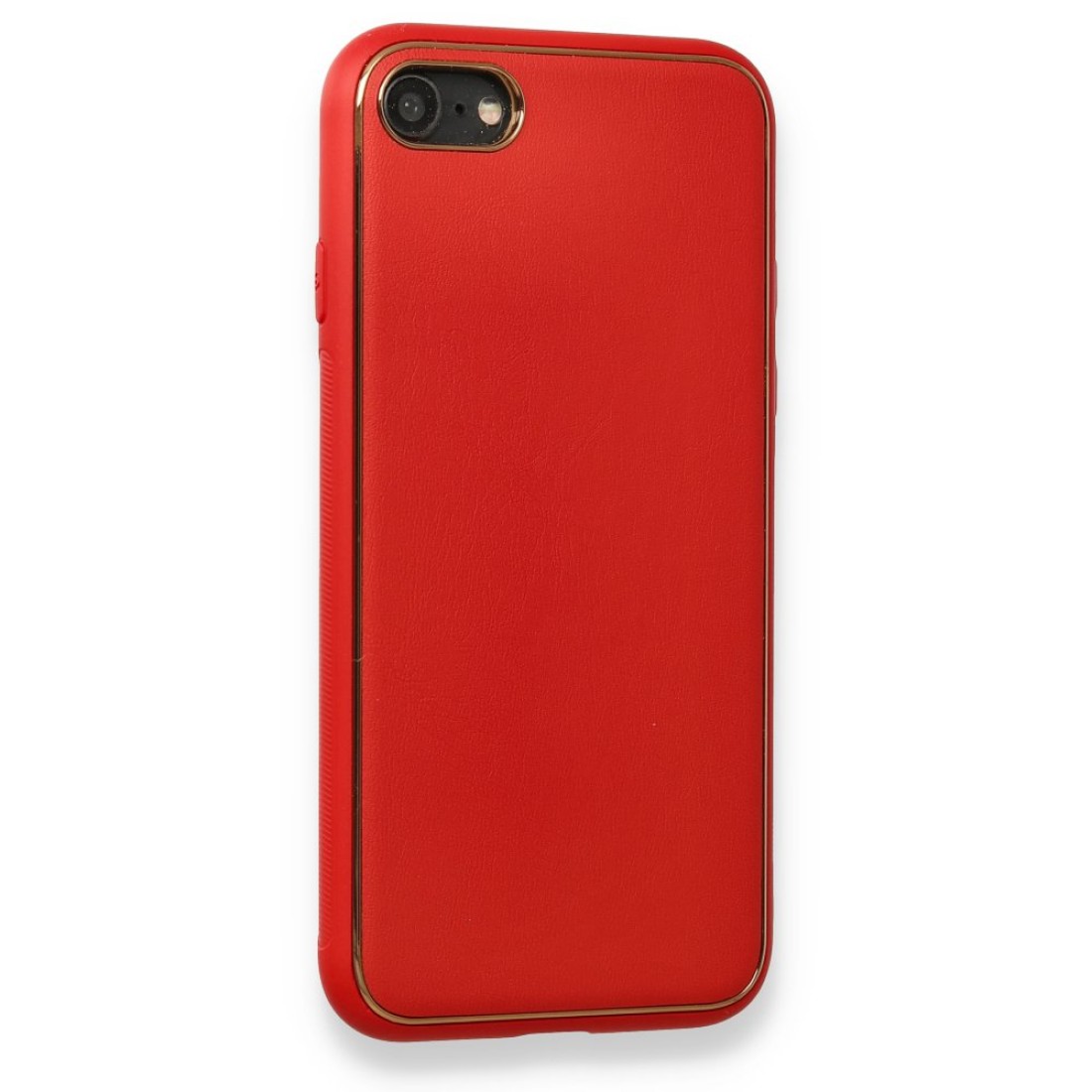 Apple iPhone SE 2020 Kılıf Coco Deri Silikon Kapak - Kırmızı