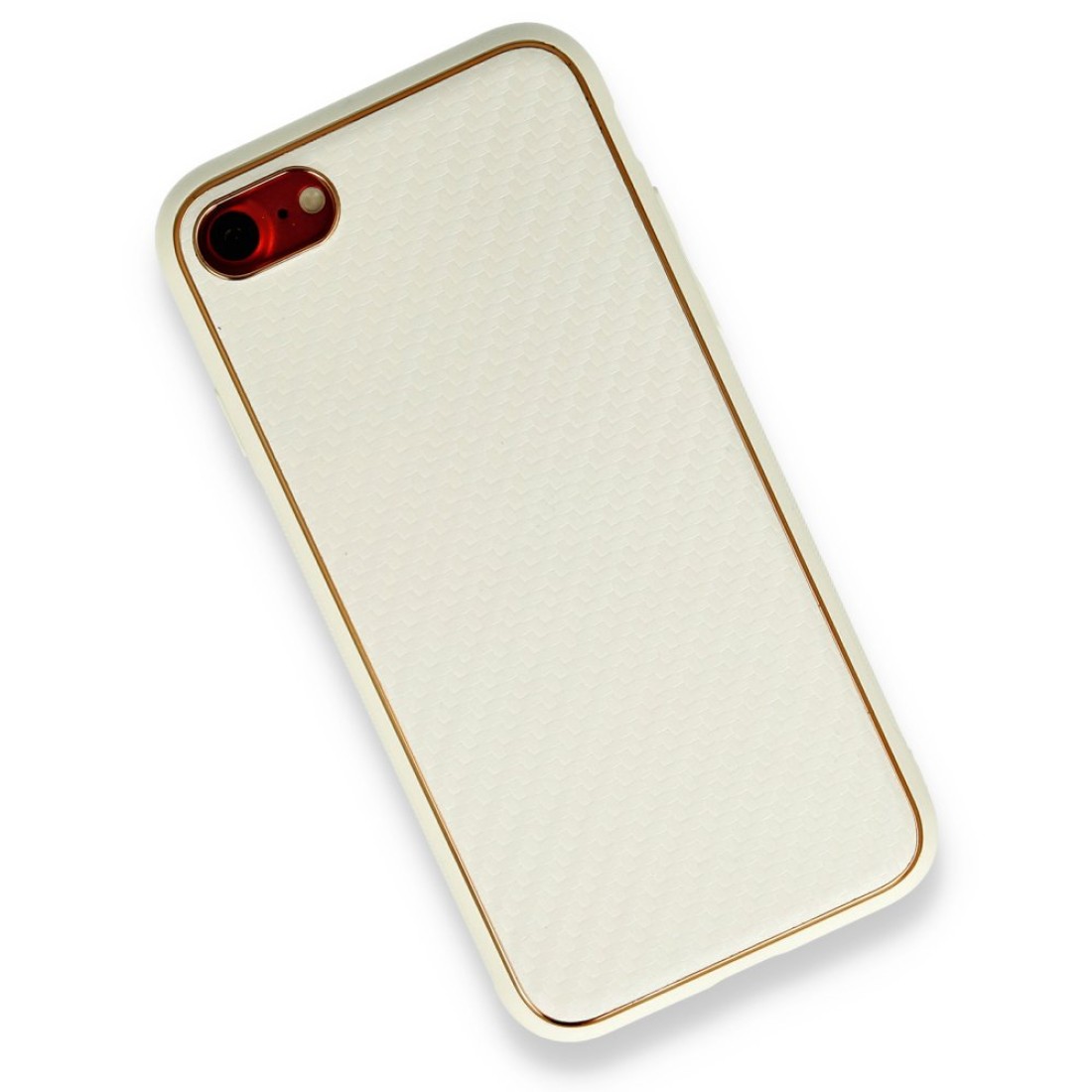 Apple iPhone SE 2020 Kılıf Coco Karbon Silikon - Beyaz