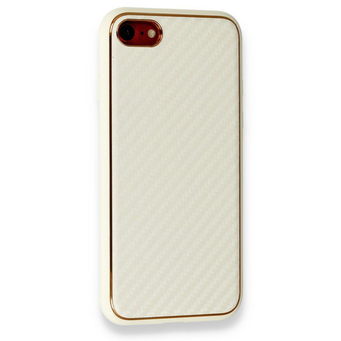 Apple iPhone SE 2020 Kılıf Coco Karbon Silikon - Beyaz