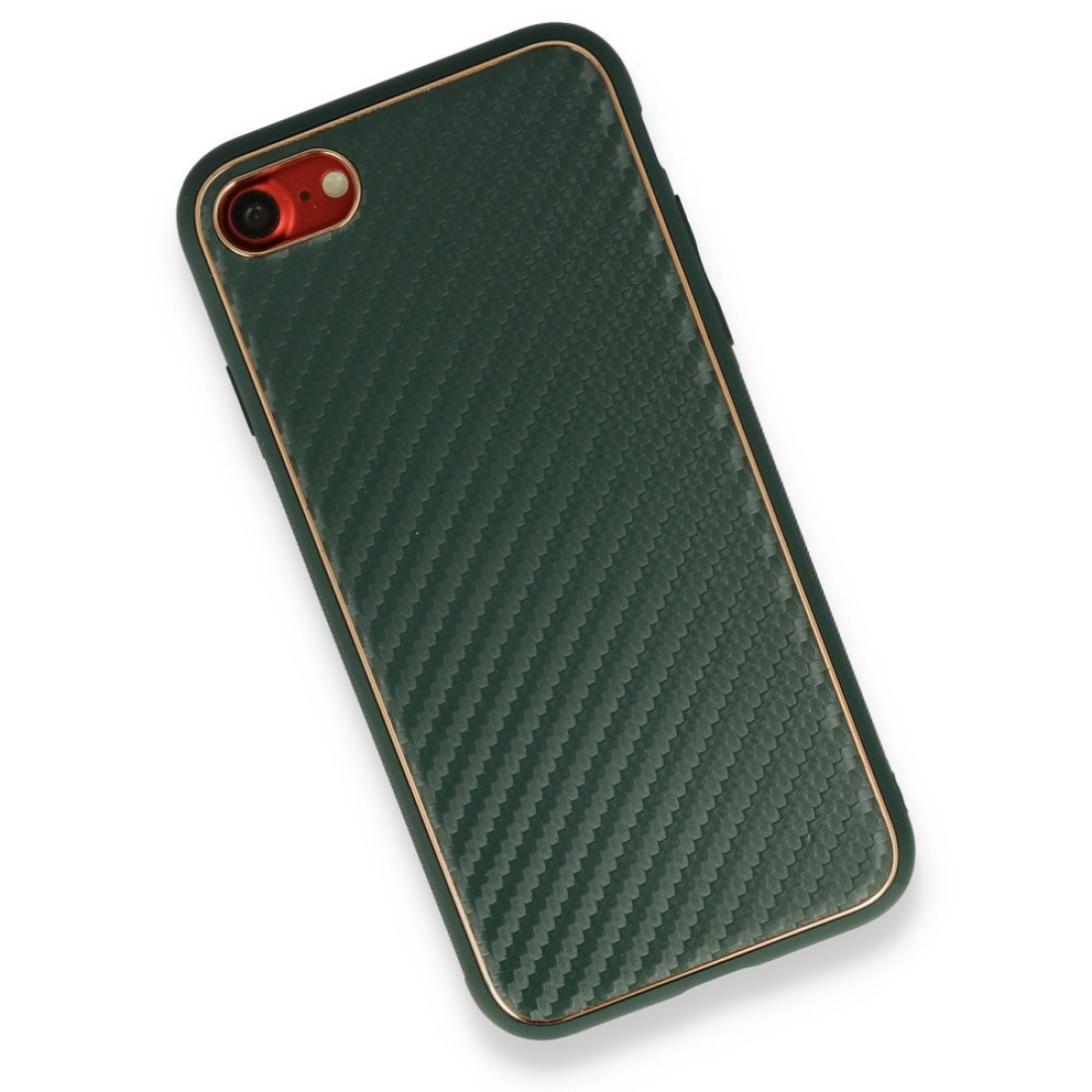 Apple iPhone SE 2020 Kılıf Coco Karbon Silikon - Yeşil