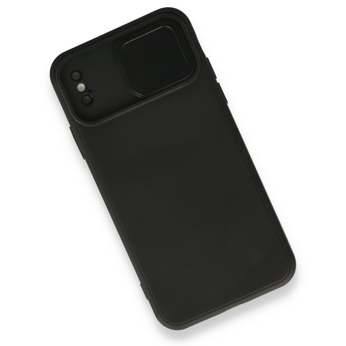 Apple iPhone X Kılıf Color Lens Silikon - Siyah