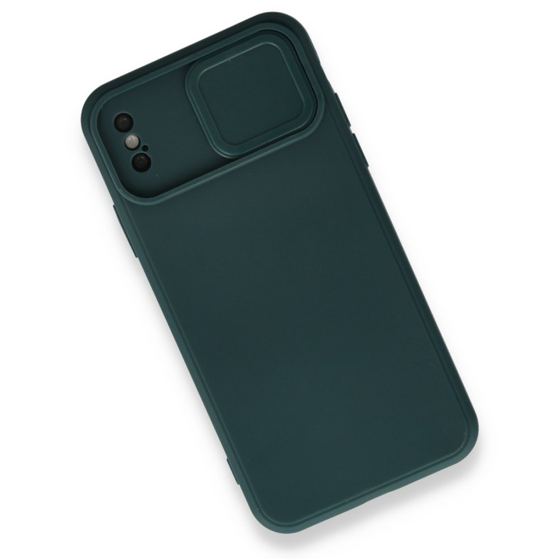 Apple iPhone X Kılıf Color Lens Silikon - Yeşil