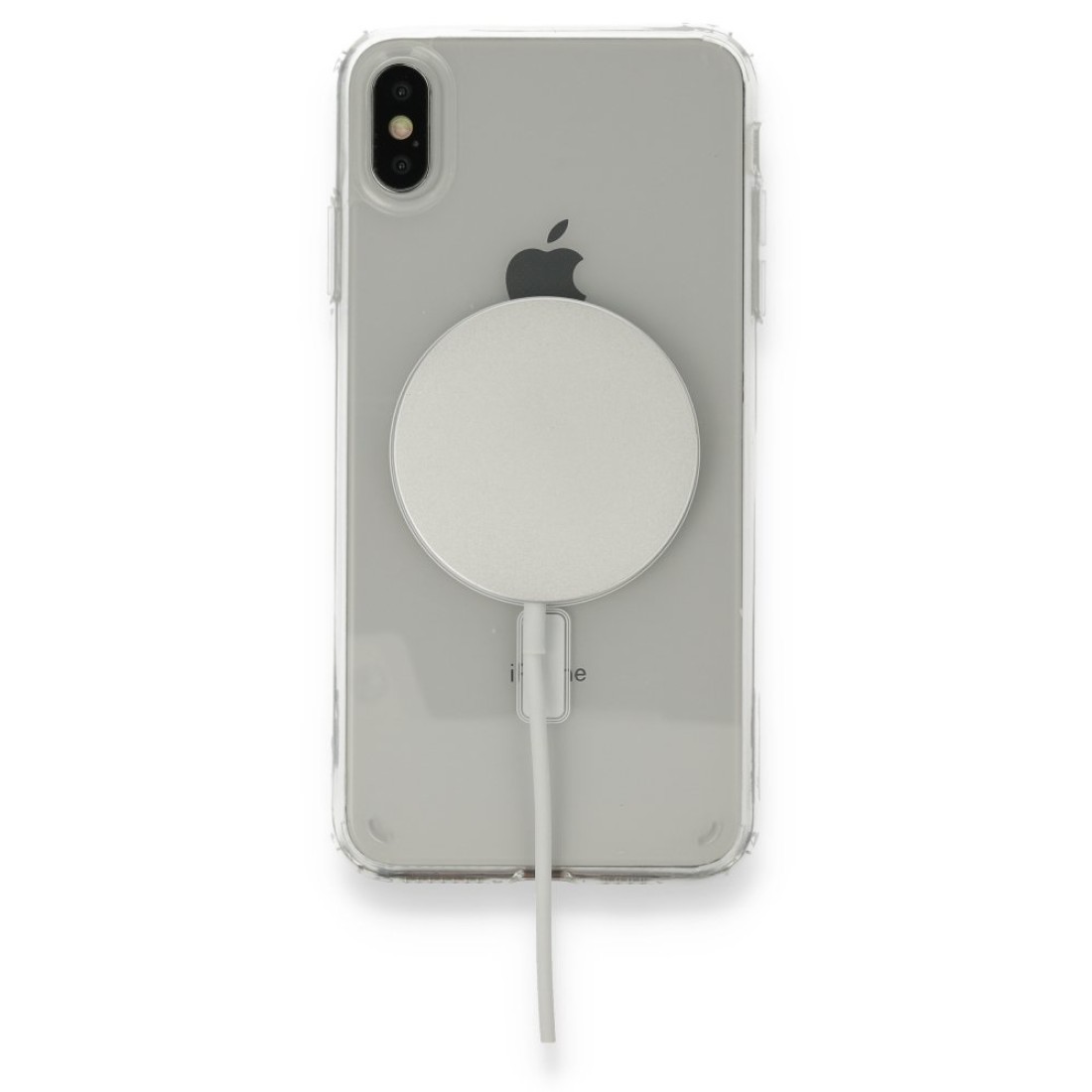 Apple iPhone X Kılıf Magneticsafe Şeffaf Silikon - Şeffaf