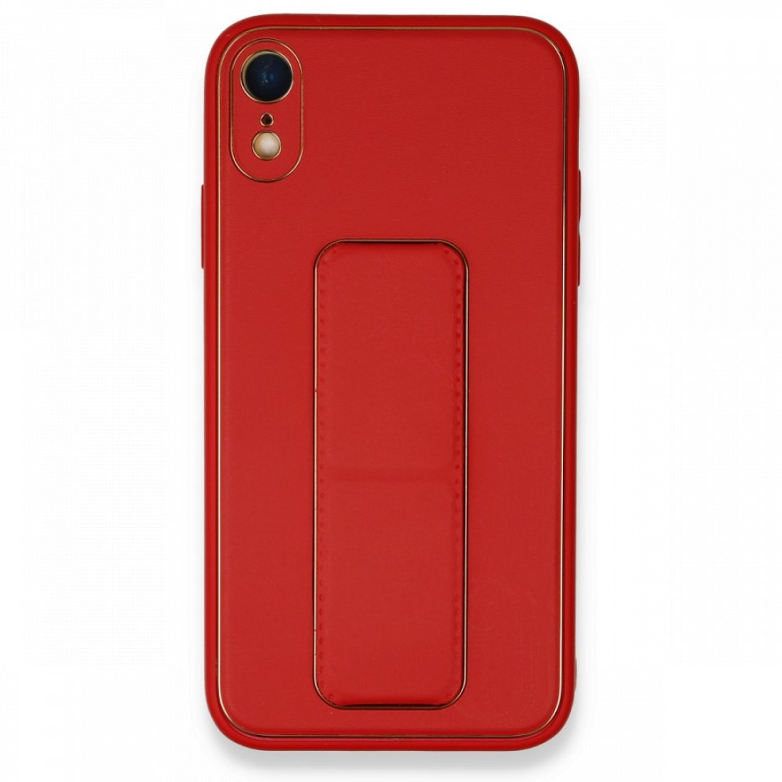 Apple iPhone XR Kılıf Coco Deri Standlı Kapak - Kırmızı