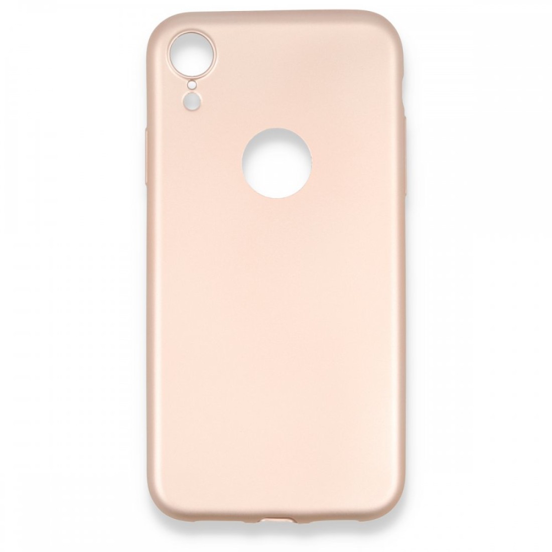 Apple iPhone XR Kılıf Premium Rubber Silikon - Rose Gold