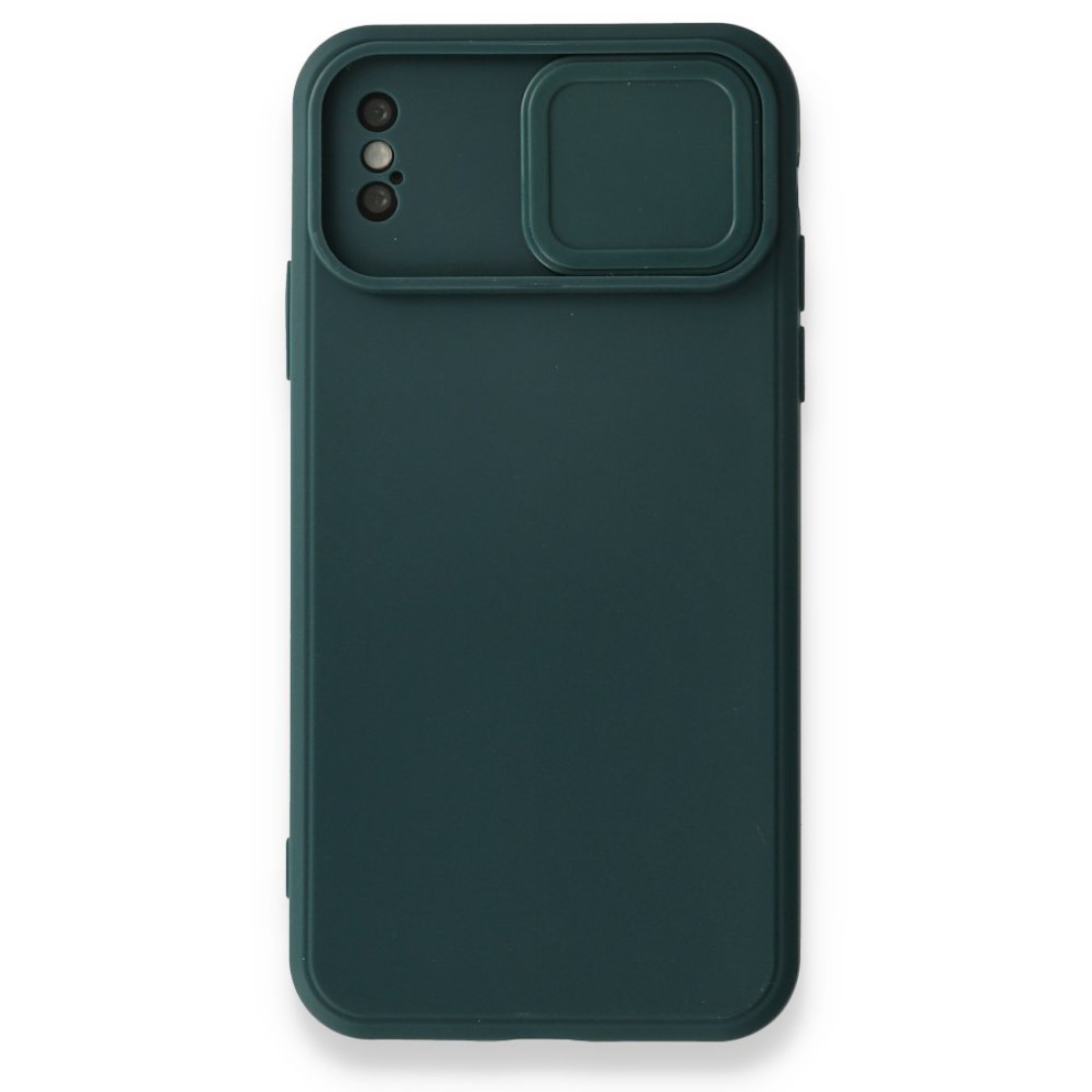 Apple iPhone XS Kılıf Color Lens Silikon - Yeşil