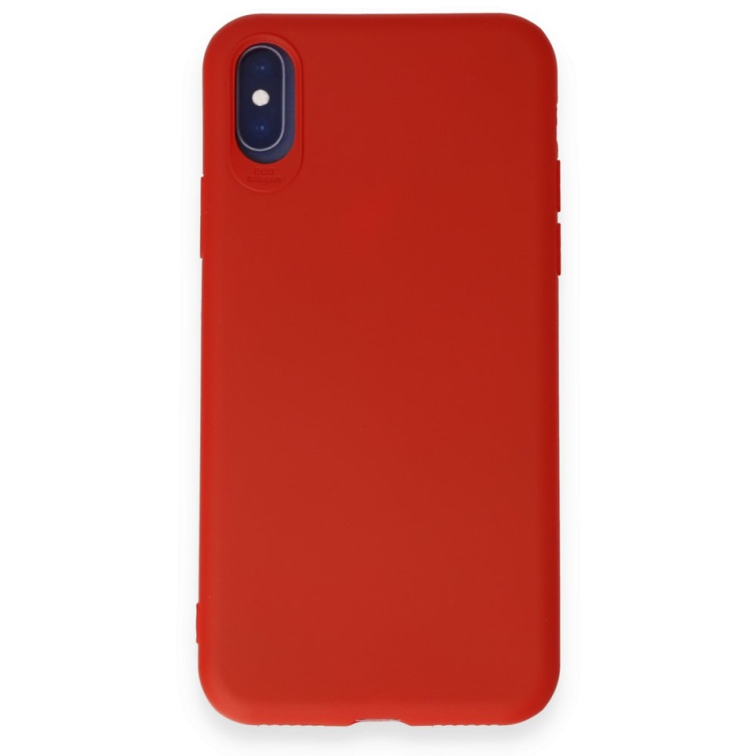 Apple iPhone XS Kılıf First Silikon - Kırmızı
