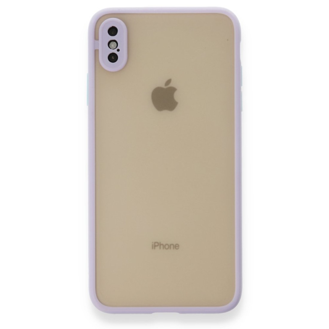 Apple iPhone XS Kılıf Montreal Silikon Kapak - Mor