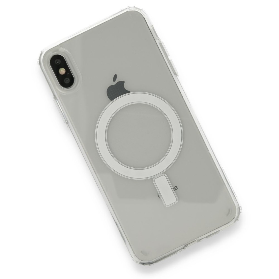 Apple iPhone XS Kılıf Magneticsafe Şeffaf Silikon - Şeffaf