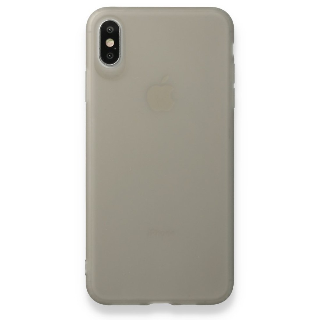 Apple iPhone XS Max Kılıf Hopi Silikon - Füme