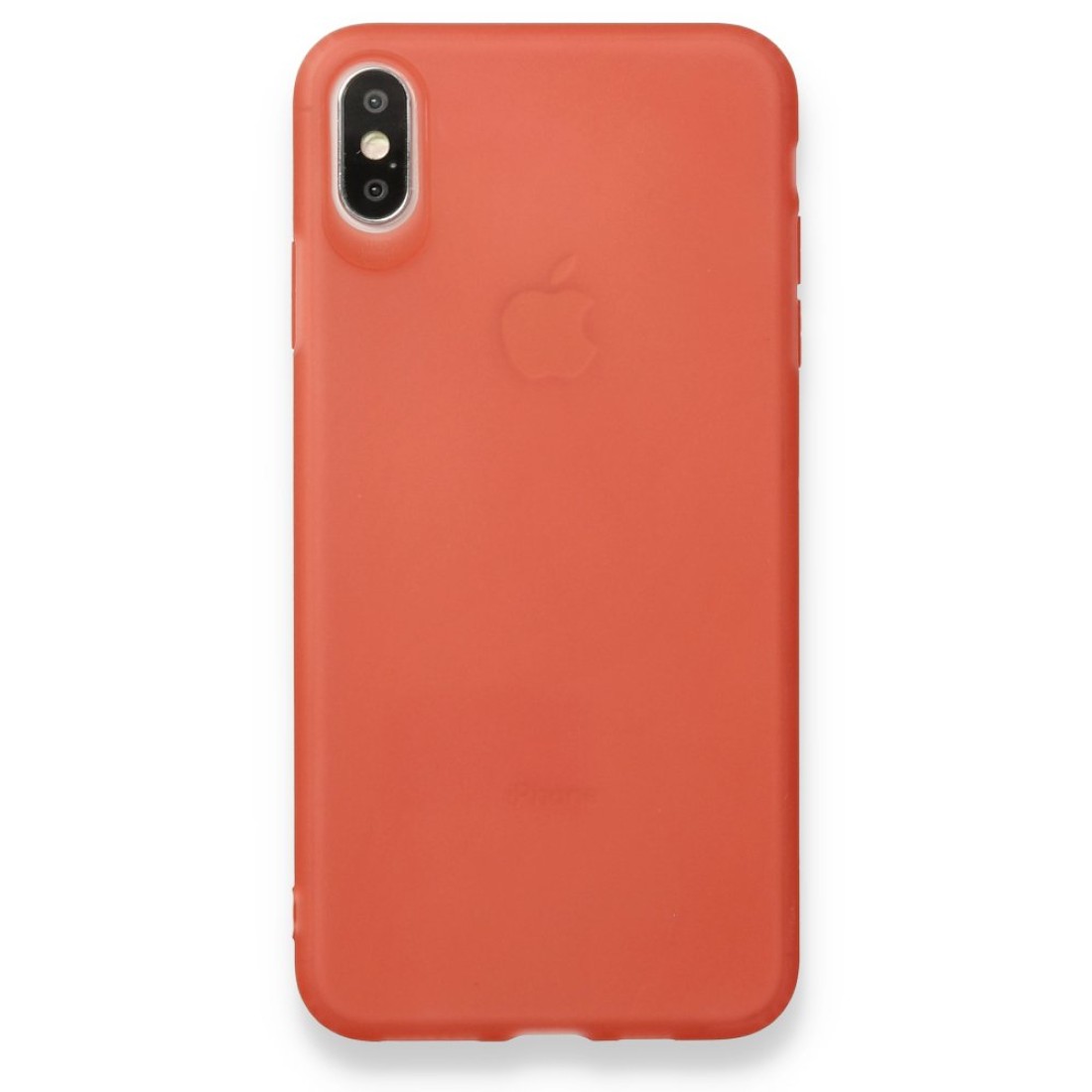 Apple iPhone X Kılıf Hopi Silikon - Kırmızı