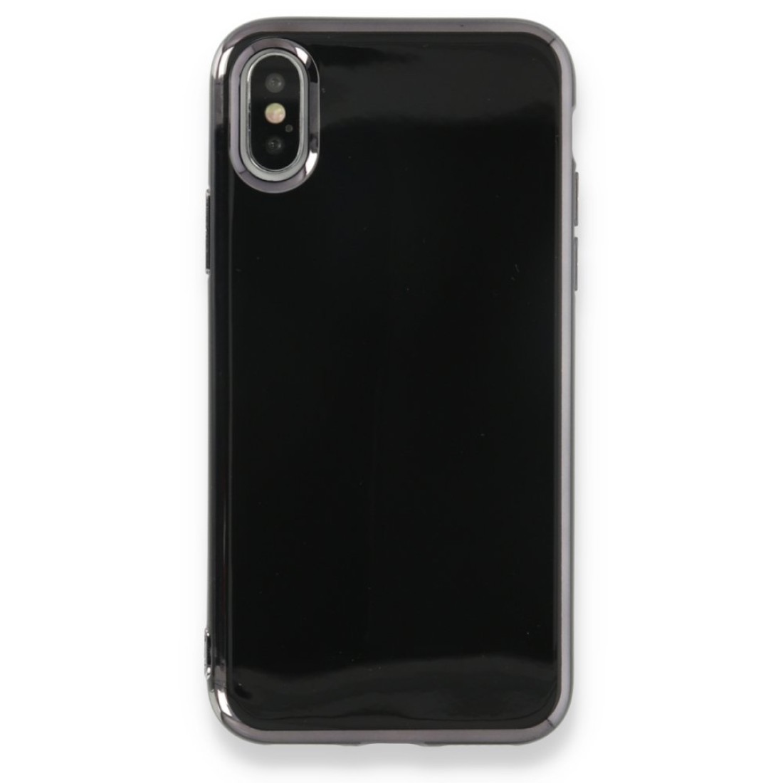 Apple iPhone XS Max Kılıf İkon Silikon - Siyah